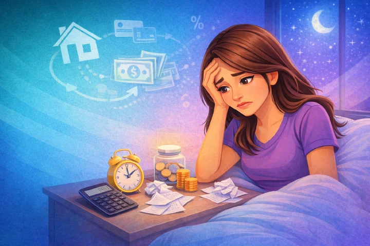Finanzielle Angst: Wie Sie aufhören, wegen Geld schlecht zu schlafen